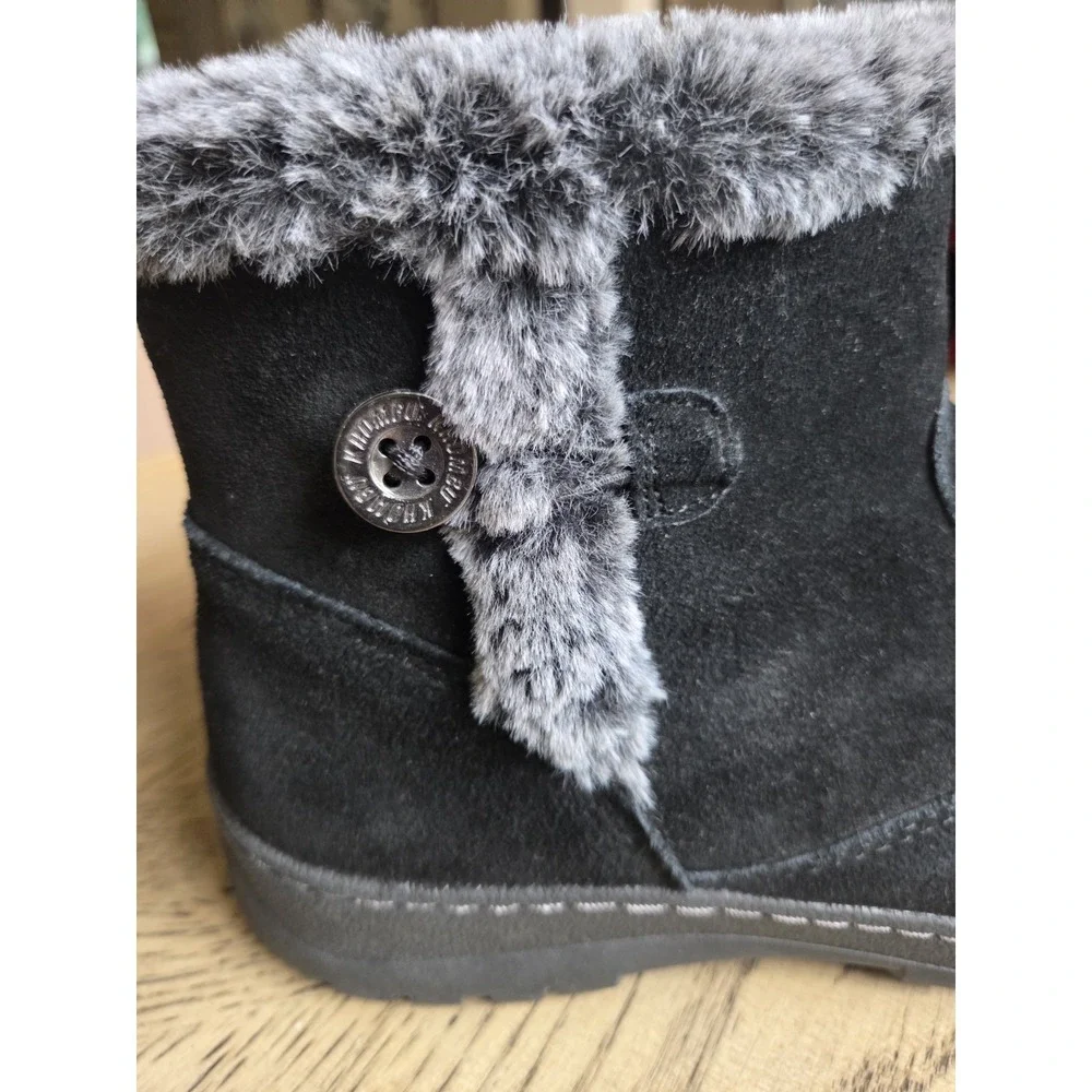 Khombu Boots Womens Size 9 Black Winter Memory Foam Warm All Weather Snow Rain